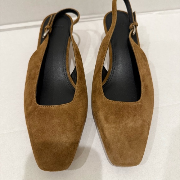 Vince Hart Elmwood Suede Slingback Flats | Size 6 | NWOB | Square Toe - Picture 2 of 3
